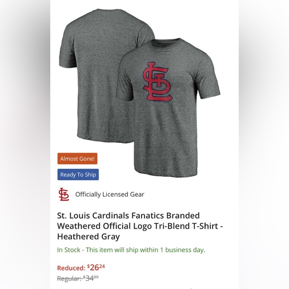 SOLD St. Louis Cardinals T-shirt - Like New - Picture 6 of 7